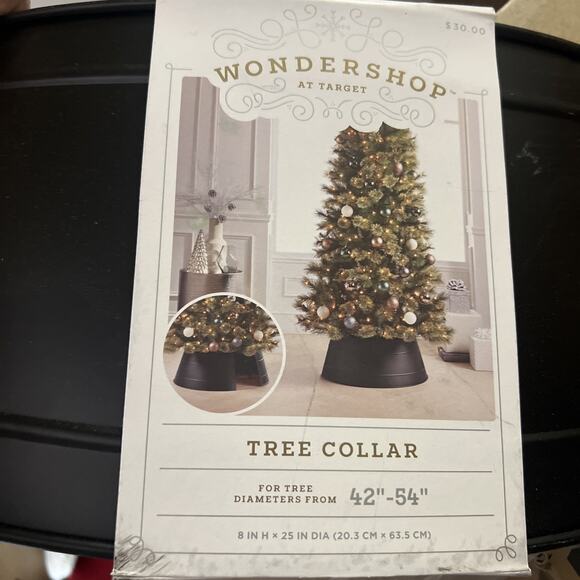 Wondershop Tree Collar Black Metal For Christmas Trees 42”X 54” Diameter New - Picture 1 of 3